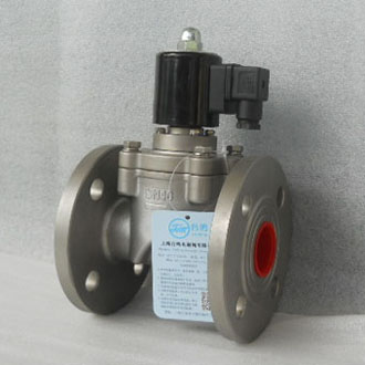 不銹鋼法蘭電磁閥實物圖片